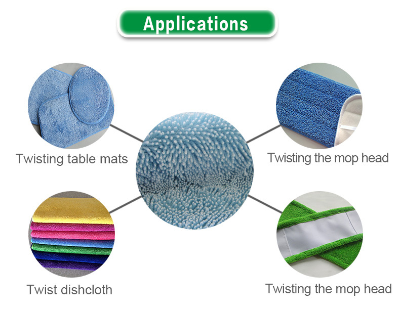 china alibaba hot sale microfiber twist pile cleaning mop replacement mop pad問屋・仕入れ・卸・卸売り
