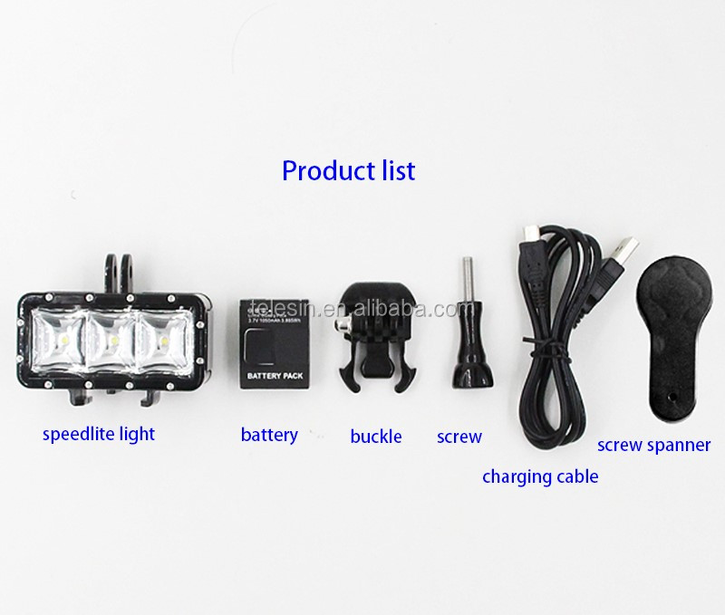 ダイビング防水led pov光で水中30メートル用行くプロhero4/3 +/3、sjcam、xiaomi yiアクションカメラ仕入れ・メーカー・工場
