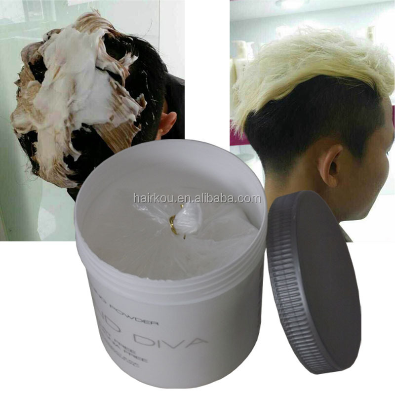 Lightening Up To White Hair Japanese Powder Hair Dye For Man Use