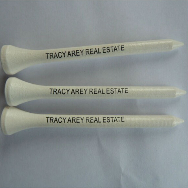 8.3CM WOOD GOLF TEES WITH LOGO