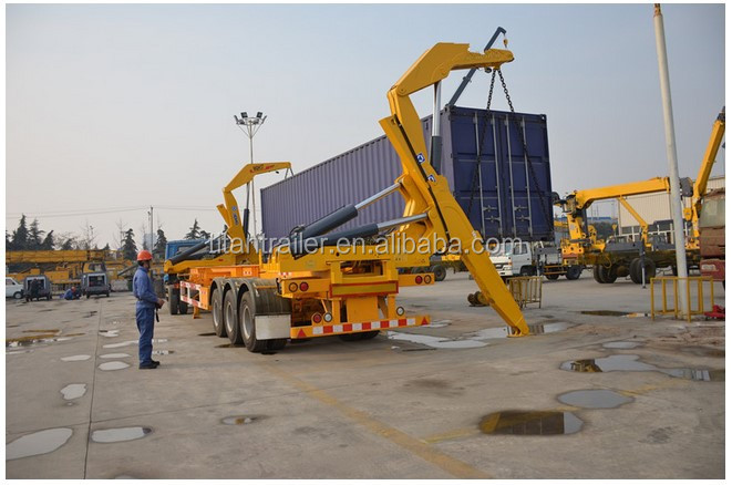 China New 40 ft container self loading container truck