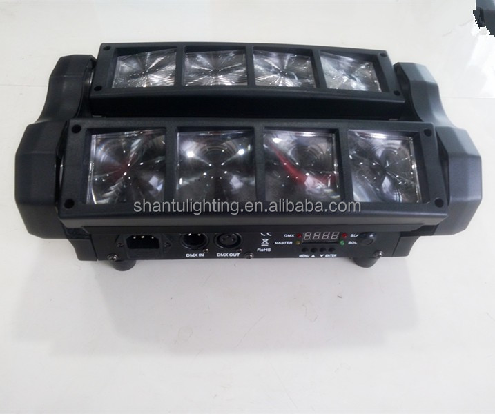 Djディスコプロフェッショナルショーライト工場価格8ピース3ワットrgbw ledミニスリムスパイダー光舞台照明仕入れ・メーカー・工場