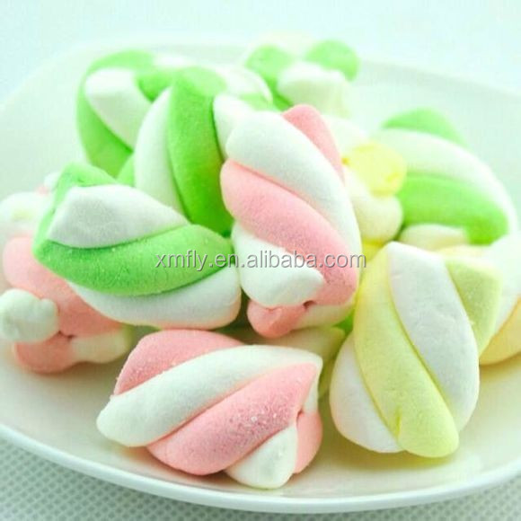 Colorful shape Soft Candy Custom Cotton Marshmallow candy