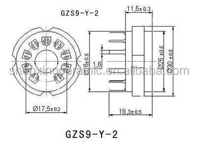 高品質gzs9-y-29ピンセラミックチューブアンプ用ソケット問屋・仕入れ・卸・卸売り