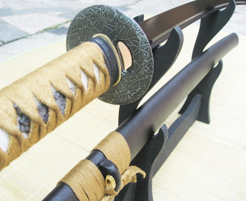 Long Black Sword Handle Plastic Katana Sword Samurai Buy Long Black