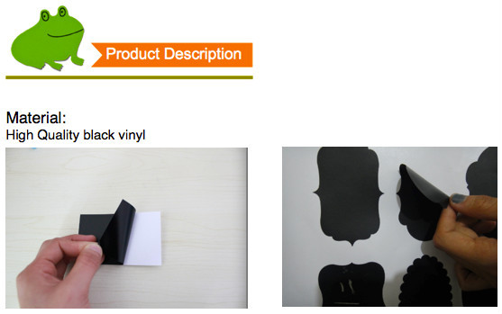 キッチンパントリーdiy洗浄可能なラベル黒ビニール黒板ステッカー問屋・仕入れ・卸・卸売り