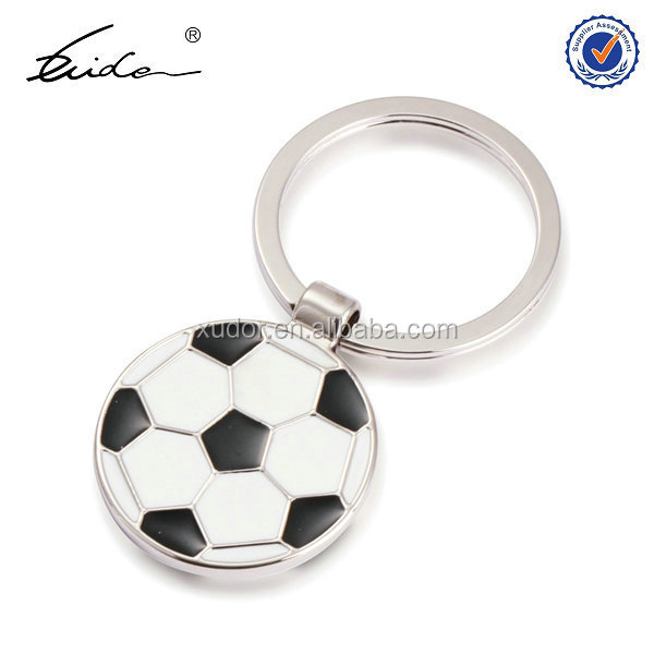 rotating basketball football soccer keychain for men keyring