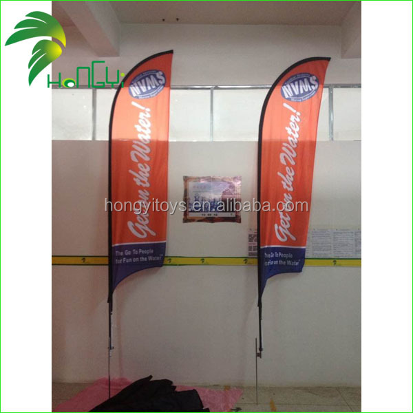2015 Hot Selling Customized Advertising Beach Flag