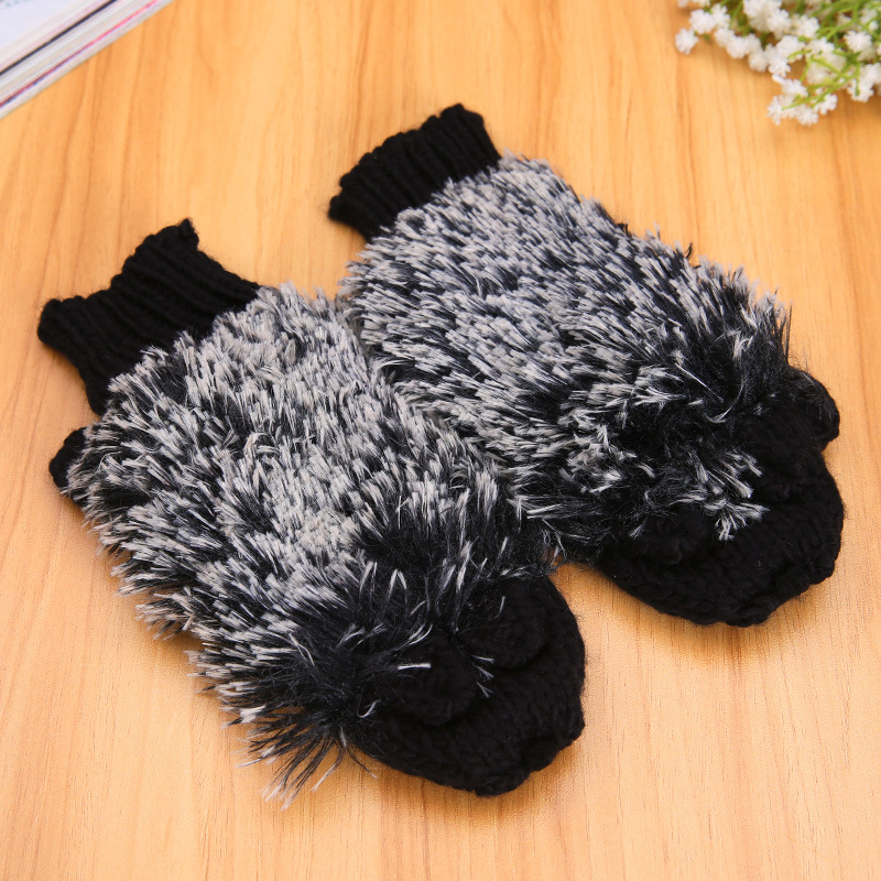 N321 Ladies Girls Keep Warm Wholesale Cute Winter Gloves /cheap Knit Winter Gloves Buy Winter
