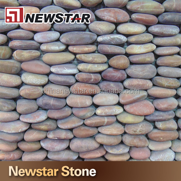 hotselling standing polished pebble tile