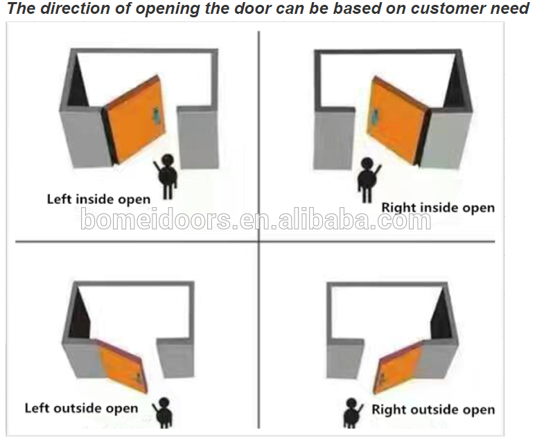 New Design Steel Wood Armored Main Door From China Bomei Factory
