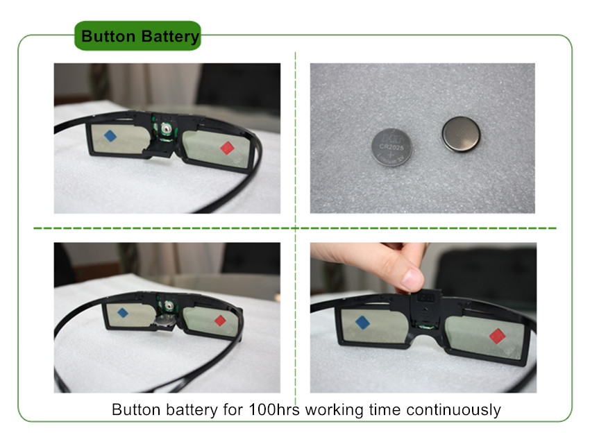 Top quality low price universal active shutter 3d glasses