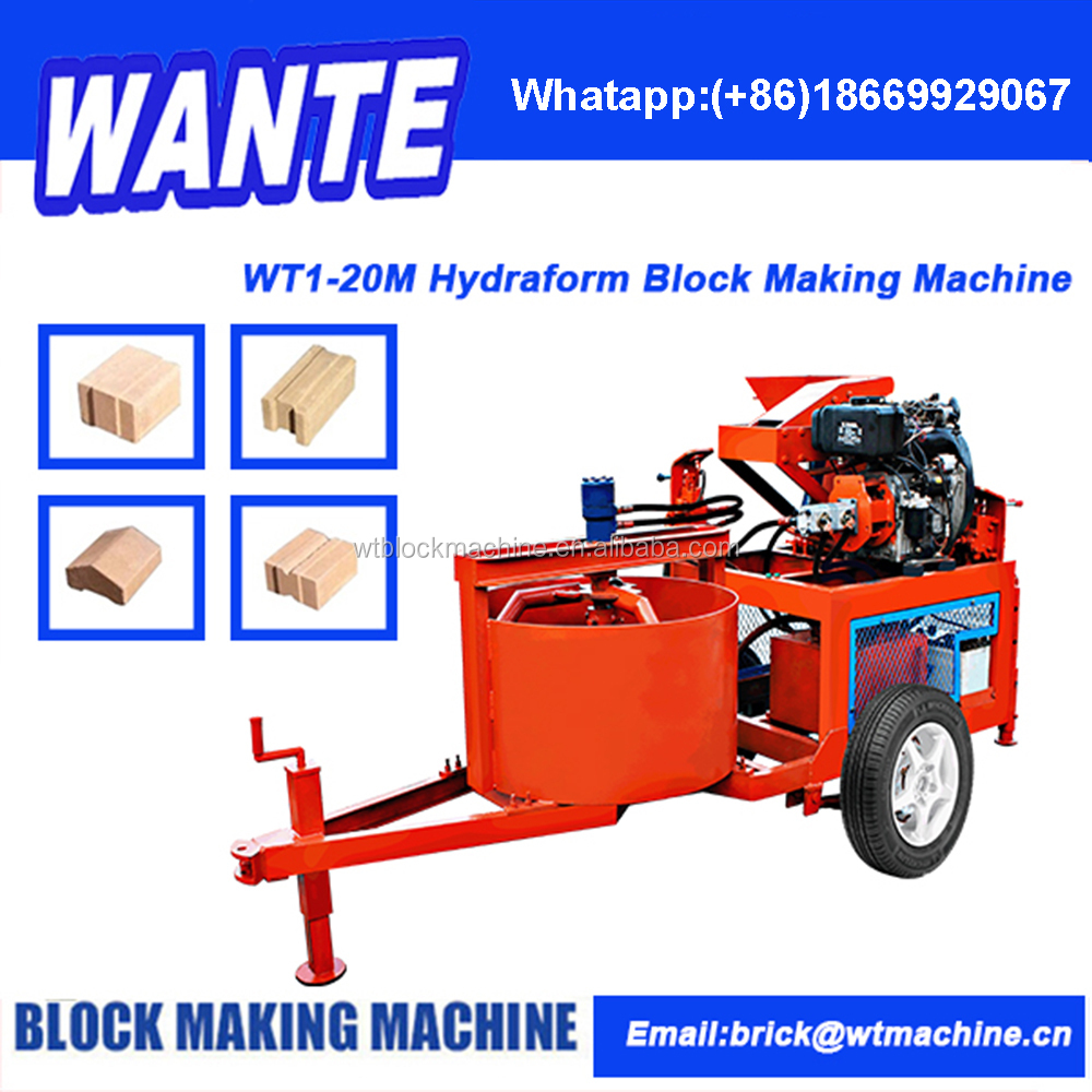 WANTE MACHINERY WT1-20M Compressed Earth Block Machine