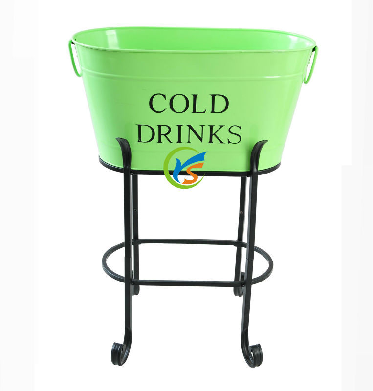Galvanised Large Metal Beverage Tubs With Stand Buy Beverage Tubs