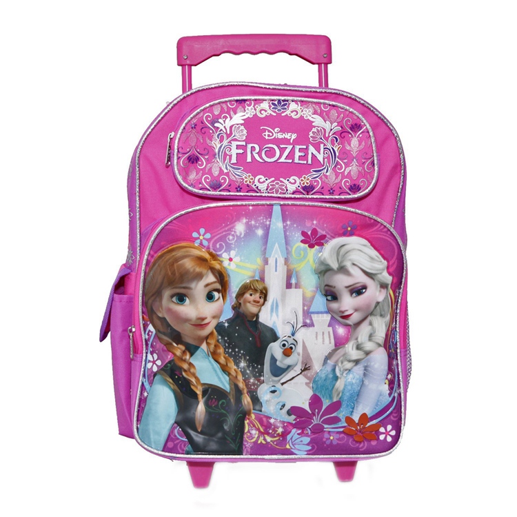 2015 Newest New Style Frozen Wheeled School Bag