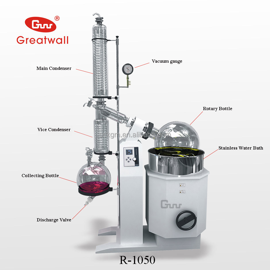 5l、 10l、 20l、 パイロットスケール50リットルロータリーエバポレ( rotovape) 蒸留用浄化仕入れ・メーカー・工場