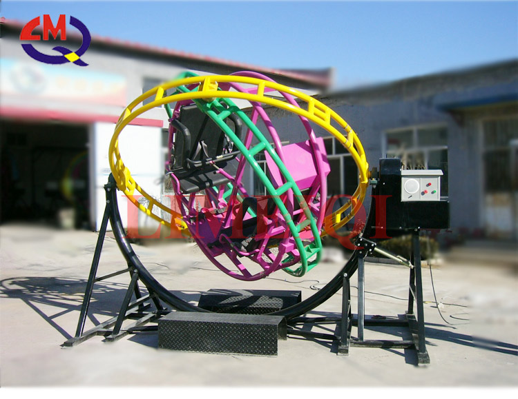 Electric Thrilling 360 Degree Rotary Human Gyroscope Amusement Game Rides Electric Gyroscope For