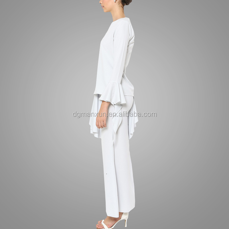 Newest white muslim women baju kurung wholesale islamic plus size women clothing3.jpg