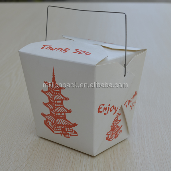 印刷された中華麺のボックス使い捨て、 紙ヌードルボックス仕入れ・メーカー・工場