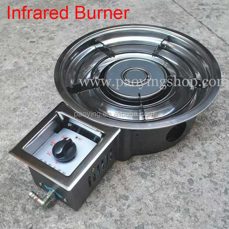 Commercial Use Stainless Steel Tabletop Korean Hot Pot Gas Burner Cooker  Stove With Lid From Fruitmm, $110.56