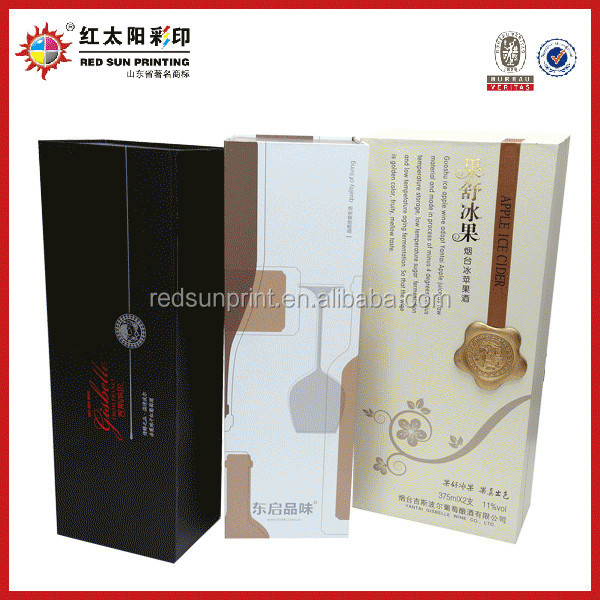 Custom Round gift boxes red wine paper box