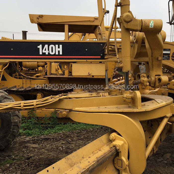 オリジナル日本140 kキャタピラモータグレーダ用販売、使用140 k、安い猫モータgradersで上海仕入れ・メーカー・工場