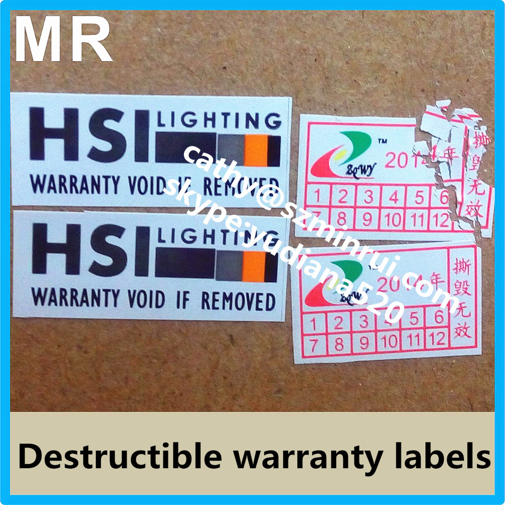 Professional Custom Do Not Accept If Seal Is Broken Sticker,Minrui