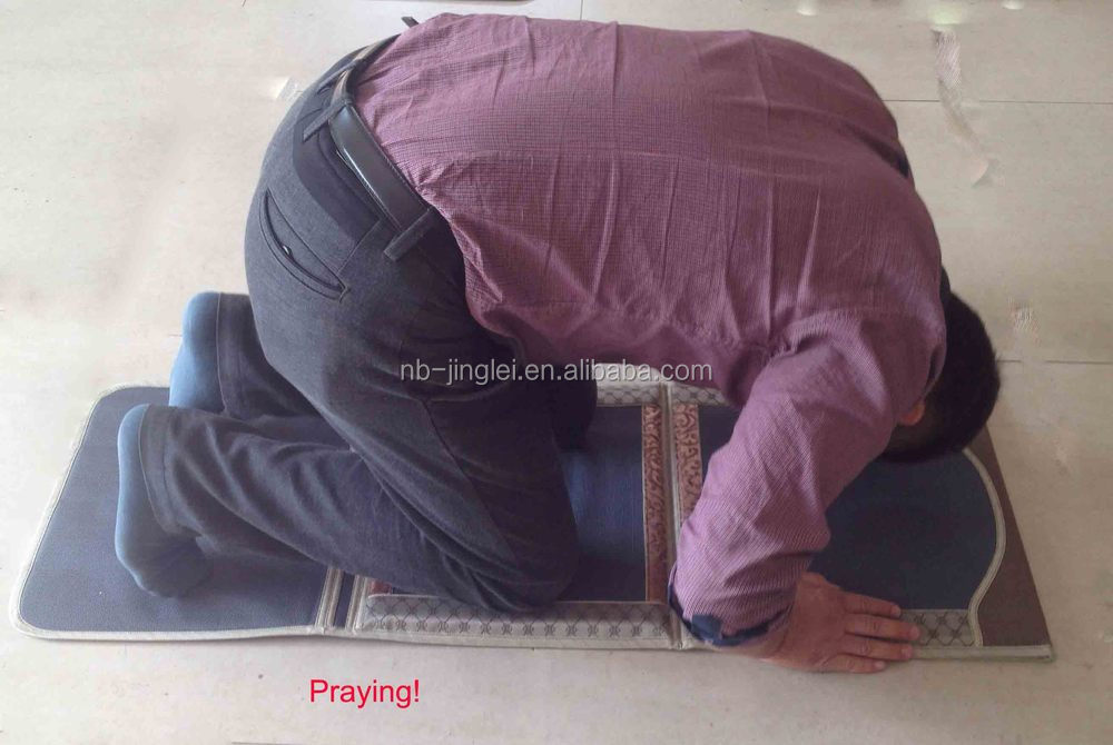 イスラム教の礼拝用敷物foladable/パッド入りの祈りマット/厚い祈りマット問屋・仕入れ・卸・卸売り