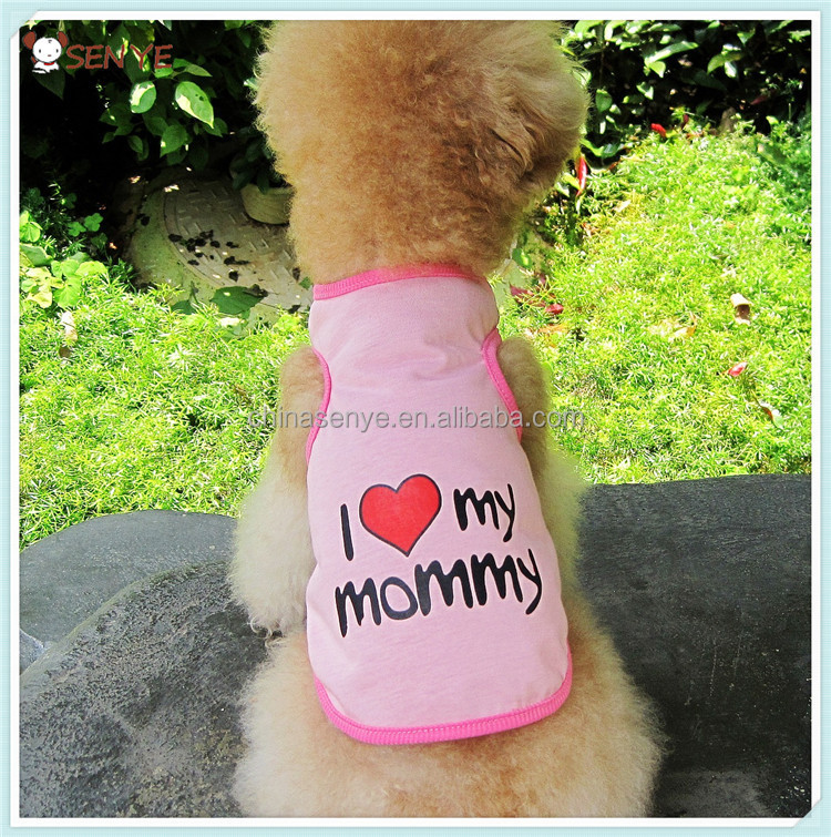 ダディーアイラブ、 夏のママの犬のベストの犬用tシャツ仕入れ・メーカー・工場