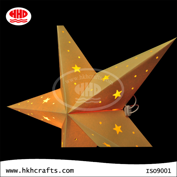 christmas paper star light in competive price