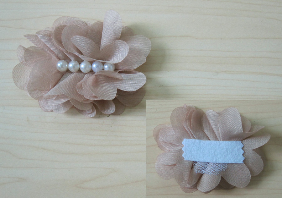 alibabaの熱い販売の高いqulitydecorativce安いシフォン生地シフォン髪の花のための結婚式の花の布問屋・仕入れ・卸・卸売り
