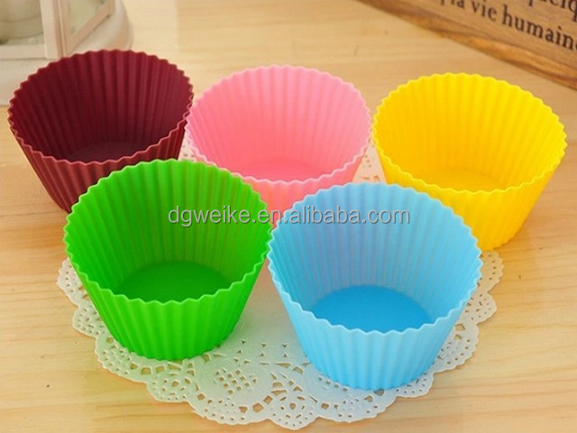Colorful Silicone Cup Bakeware for cake decorating