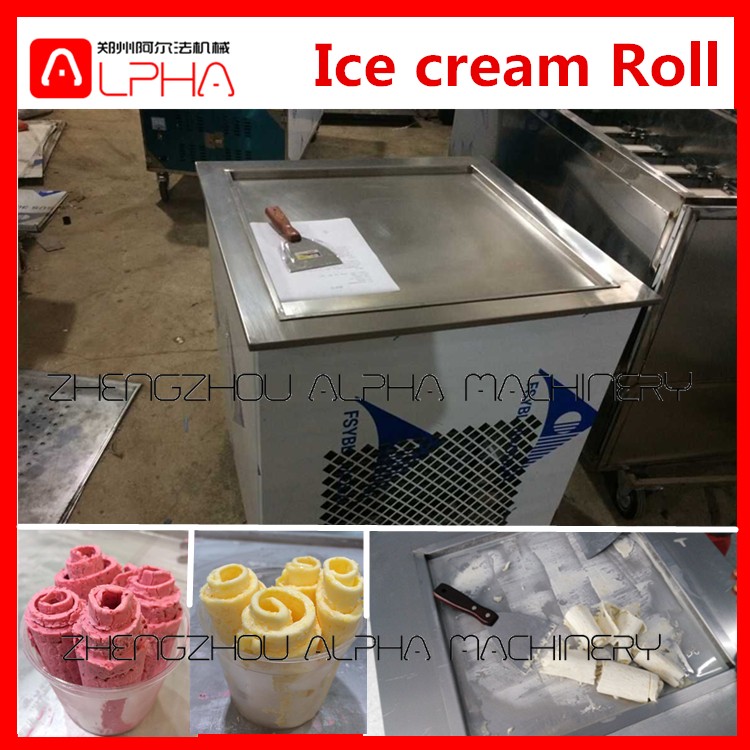 2 Compressor Speed Cooling Thailand Style Roll Fry Ice Cream Machine -  China Thailand Rolled Fried Ice Cream Machine, Thailand Fry Ice Cream  Machine