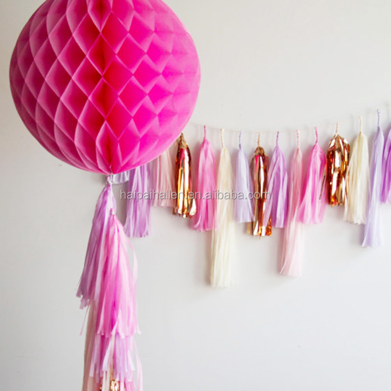 Wholesale Long Crepe Paper Party Ceiling Decorations Garlands