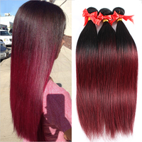 Free shipping 7A wholesale virgin brazilian hair extensions two tone