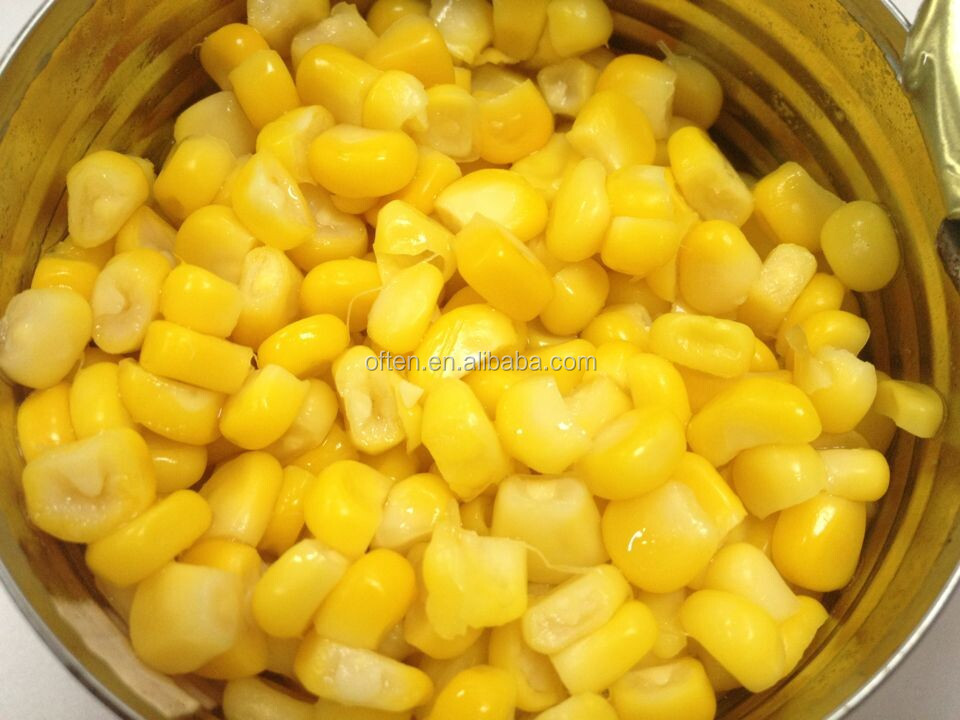 New ingredient fresh corn in can