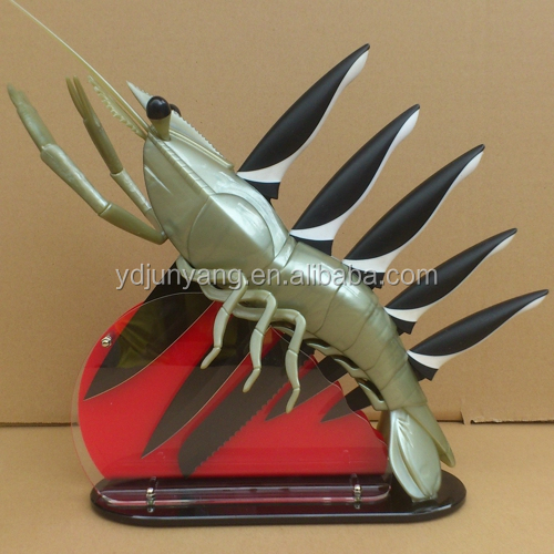 エビstyleclear5個アクリルナイフブロック- shb- 006問屋・仕入れ・卸・卸売り