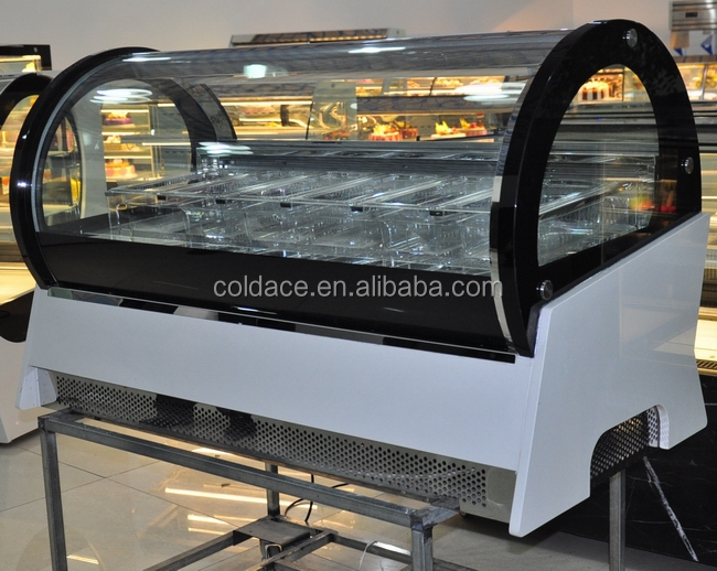 ミニデジタルをアイスクリームディスプレイ冷凍庫で6フライパン仕入れ・メーカー・工場
