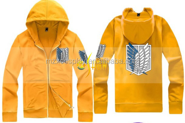 新しい品質のアニメへの攻撃shingekiなしkyojinエレンタイタンイェーガーコスプレ衣装綿フリースロングスリーブパーカージャケットコート問屋・仕入れ・卸・卸売り