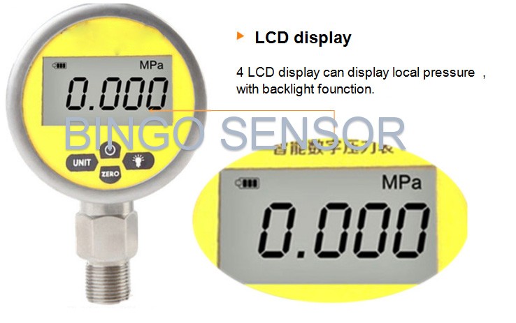 Digital Hydraulic Pressure Gauge For Oil,Water,Air,Gas - Buy Digital ...