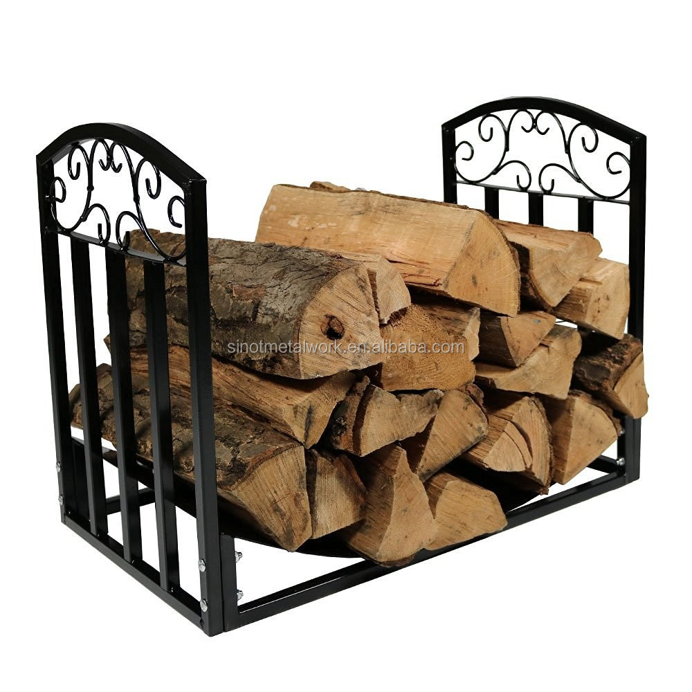 Fireplace Sets Accessories Wrought Iron Firewood Rack Steel