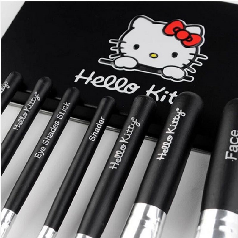 プロフェッショナル7ピース木製ハンドルハローキティ化粧メイクブラシセット卸売 問屋・仕入れ・卸・卸売り