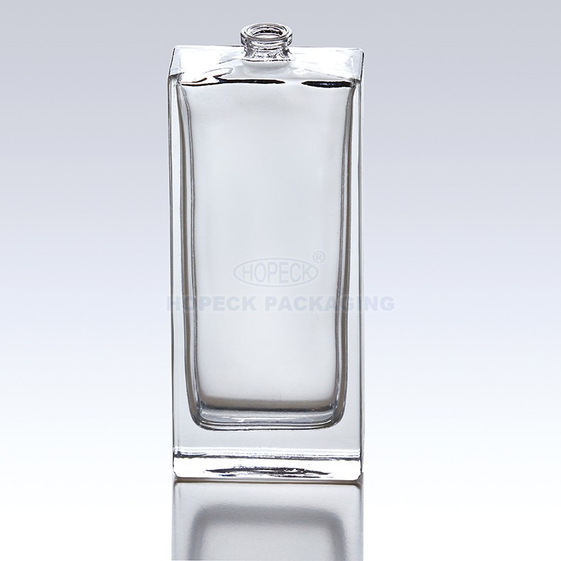 Perfume glass bottle with snap on / screw on neck