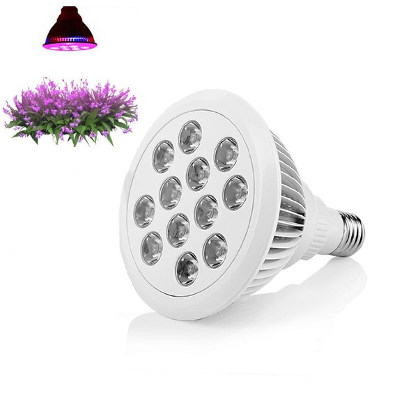 LED Grow Light 12W Plant Grow Lights E27 Growing Bulbs For Garden Greenhouse and Hydroponic Full Spectrum Growing Lamps