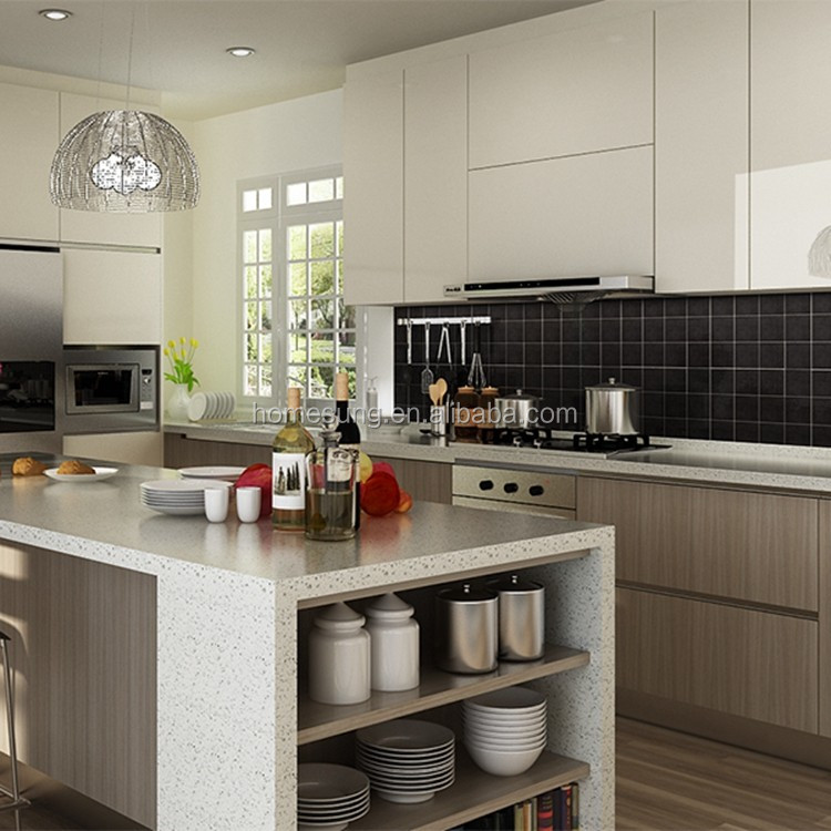 Moderne kleine keuken ontwerpen houtsnijwerk meubels fabrikanten ...