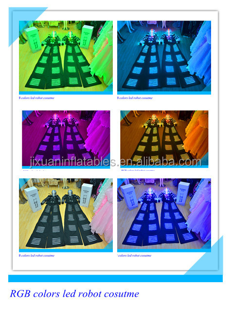 Led照明costume/衣類/摩耗、 ledライトロボット衣装ダンスパフォーマンス/発光衣類仕入れ・メーカー・工場
