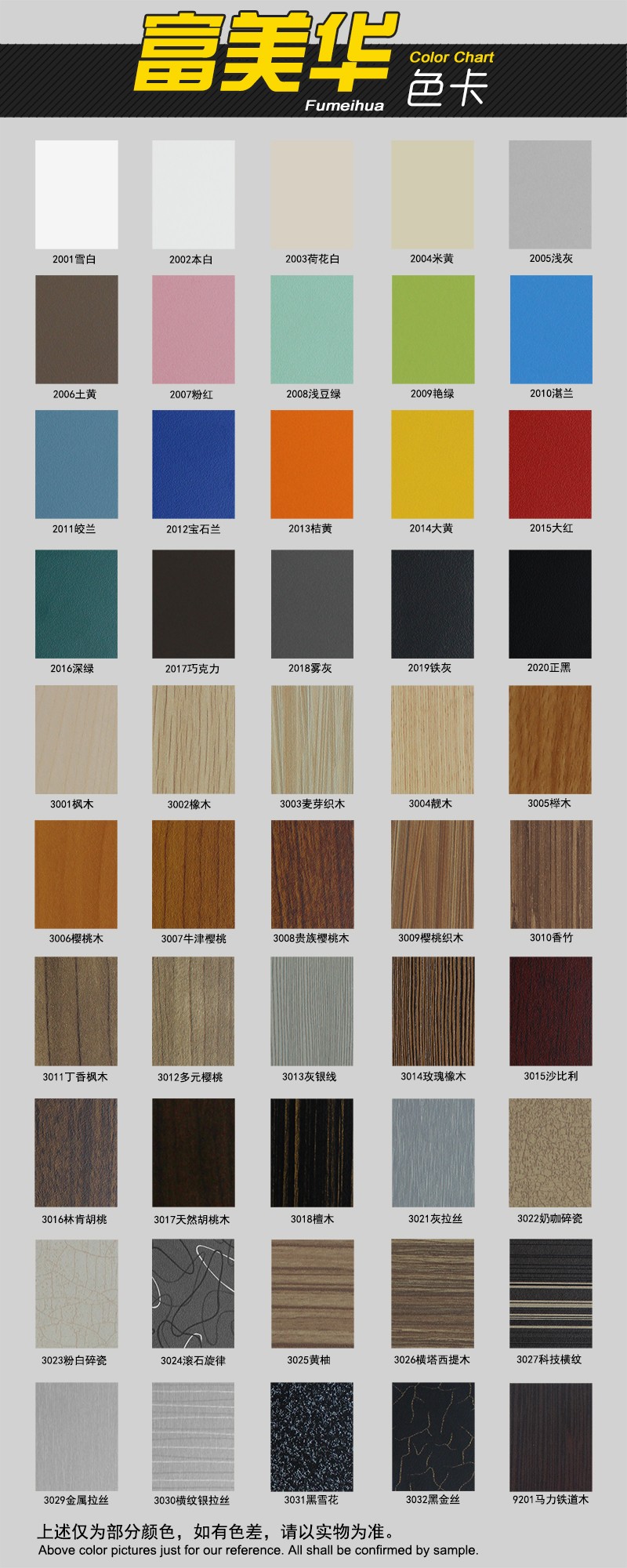 Color chart