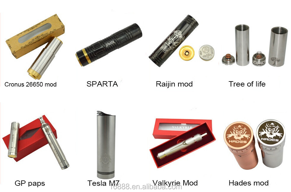 Newest e cig mod haribon mod red copper and SS color fit 18350 18500 18650 battery 510 screw thread made in china for 2014.