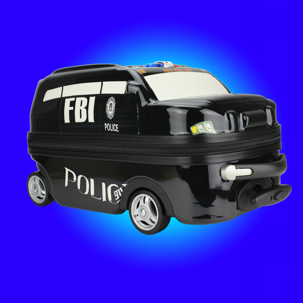 kids patrol wagon police car shape trolley roller