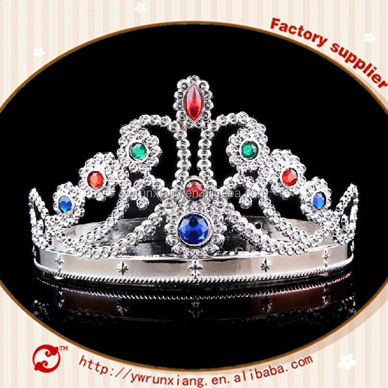 Wholesale Gold Or Sliver Plastic Crowns And Tiaras For Kids,Pageant